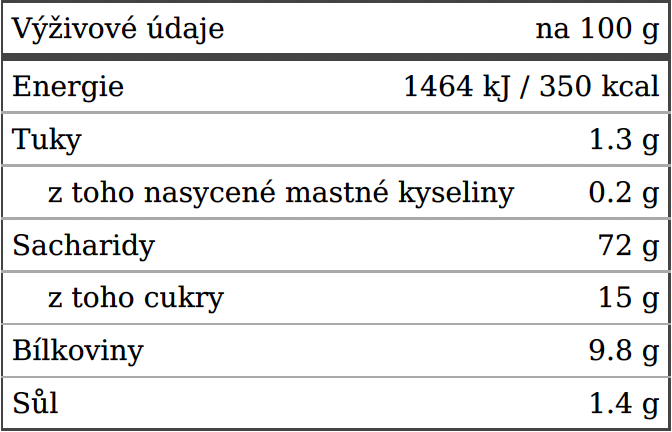 Směs na přípravu VAFLÍ